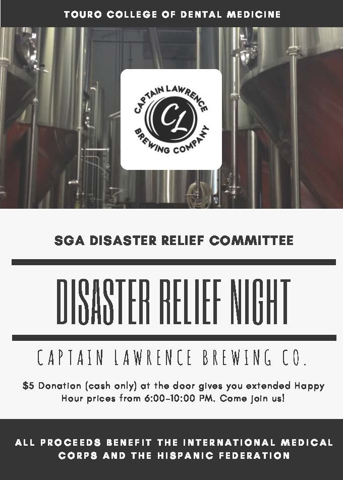 Disaster Relief Fun-Raiser at Captain Lawrence Brewing Co., October 18, 2017