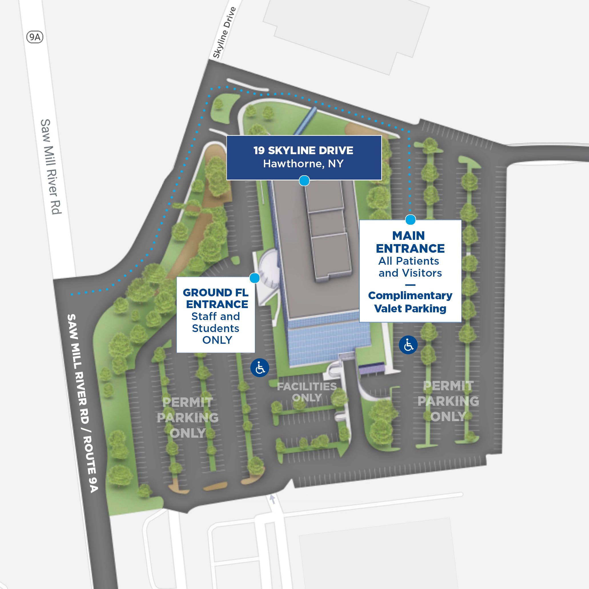 TCDM valet map