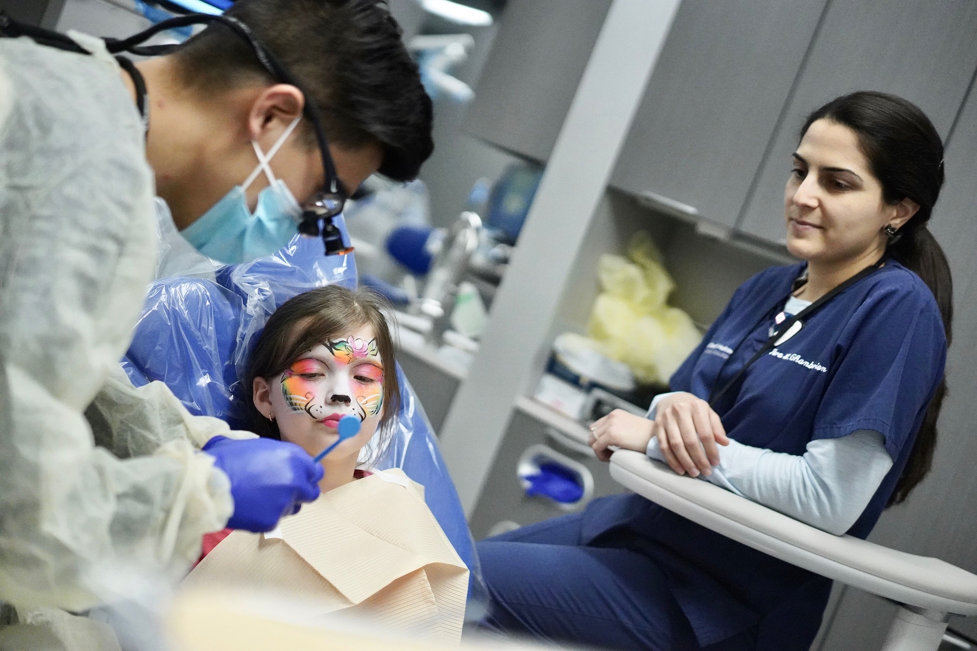 TCDM students provided free dental care to nearly 50 children, including 9-year-old Amanda Buttone of Ossining at the 2nd annual Give Kids A Smile Day!